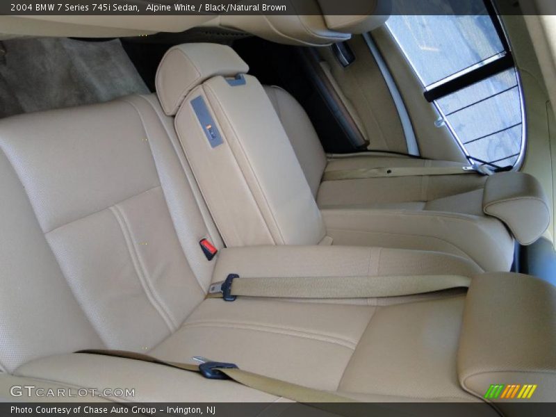 Alpine White / Black/Natural Brown 2004 BMW 7 Series 745i Sedan