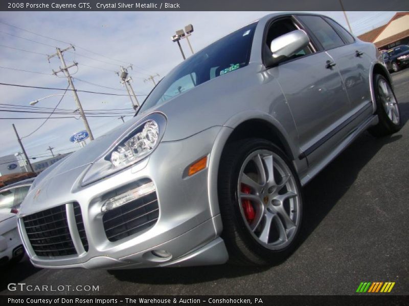 Crystal Silver Metallic / Black 2008 Porsche Cayenne GTS