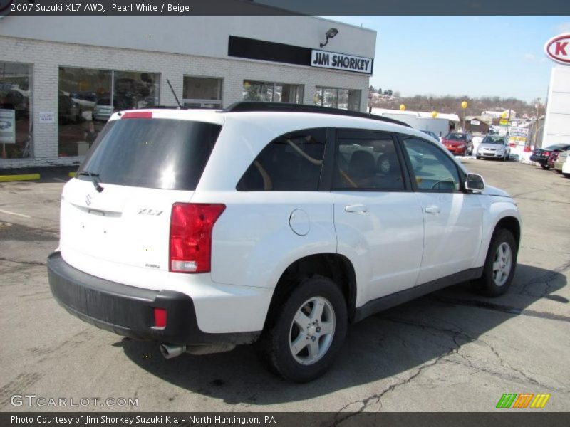 Pearl White / Beige 2007 Suzuki XL7 AWD