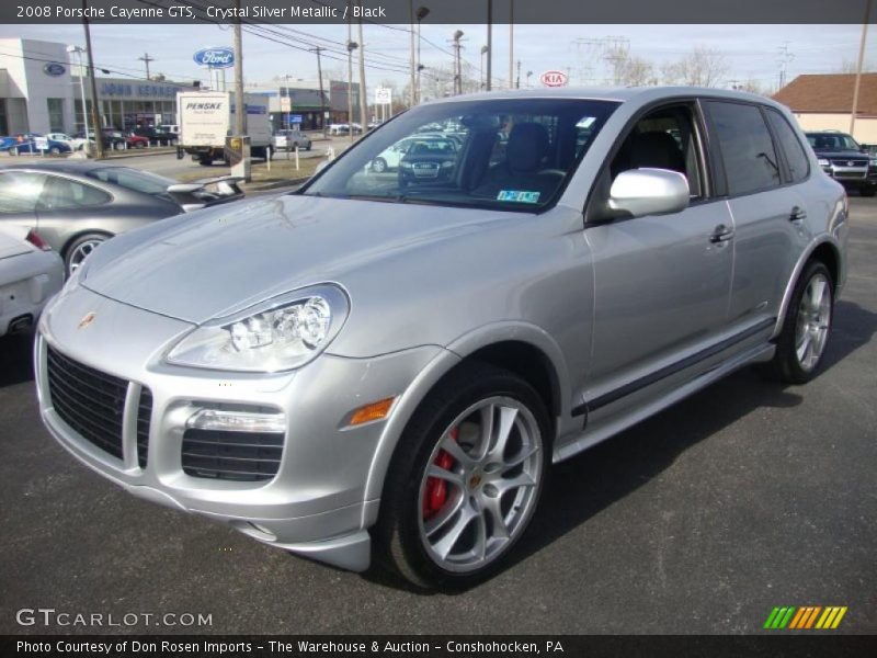 Crystal Silver Metallic / Black 2008 Porsche Cayenne GTS