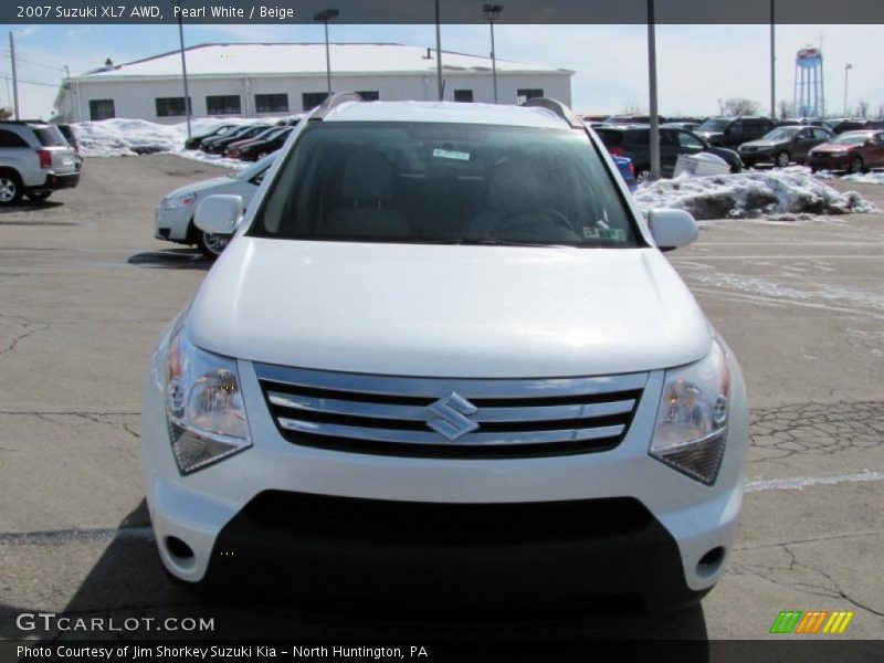 Pearl White / Beige 2007 Suzuki XL7 AWD