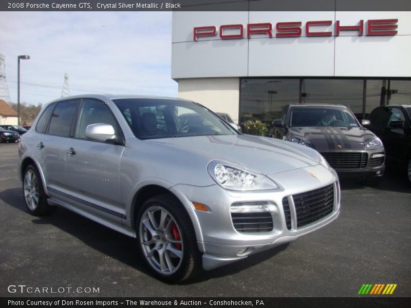 Crystal Silver Metallic / Black 2008 Porsche Cayenne GTS