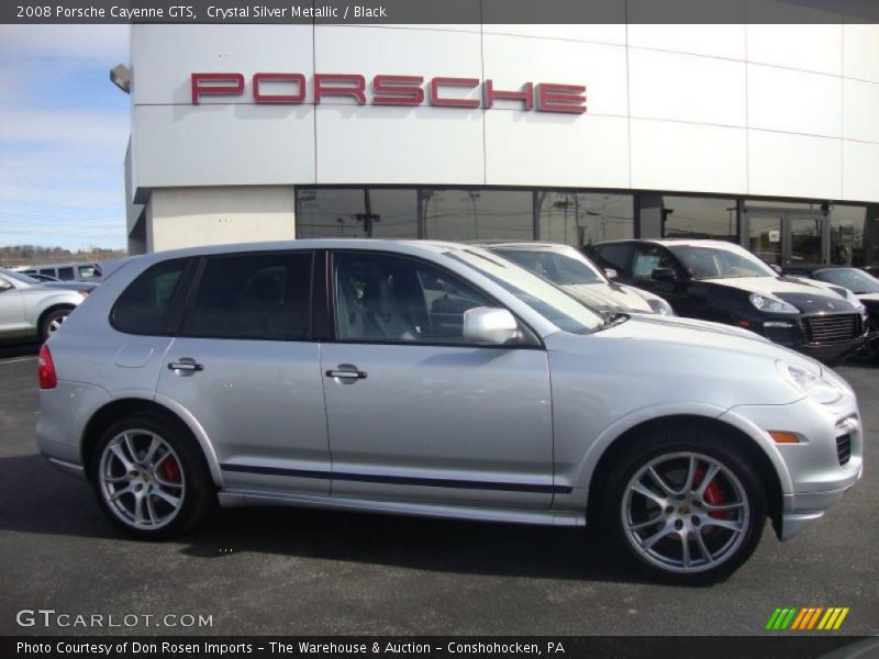 Crystal Silver Metallic / Black 2008 Porsche Cayenne GTS