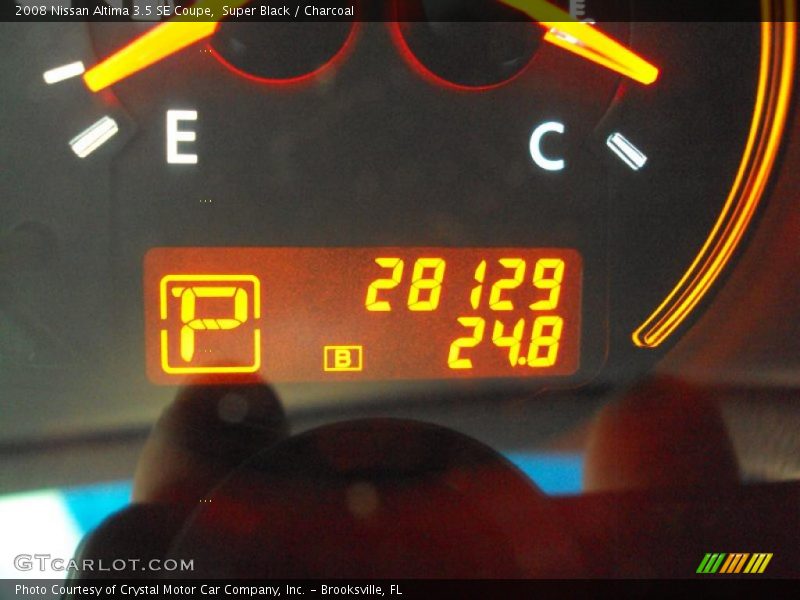 Super Black / Charcoal 2008 Nissan Altima 3.5 SE Coupe