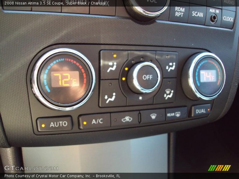 Super Black / Charcoal 2008 Nissan Altima 3.5 SE Coupe