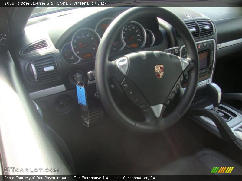 Crystal Silver Metallic / Black 2008 Porsche Cayenne GTS