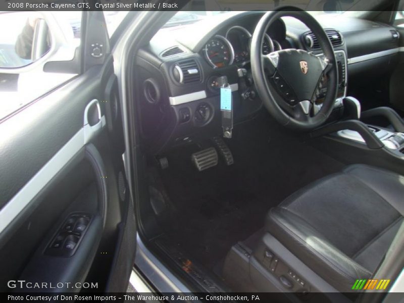 Crystal Silver Metallic / Black 2008 Porsche Cayenne GTS