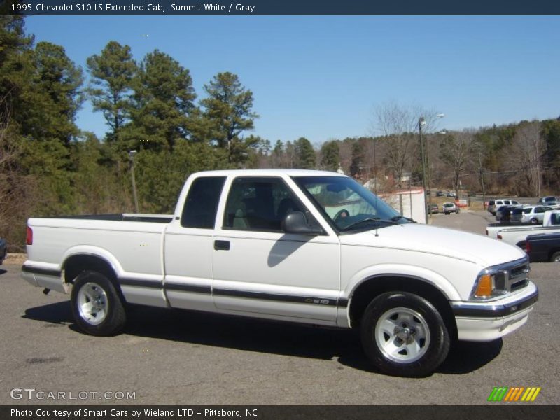 Summit White / Gray 1995 Chevrolet S10 LS Extended Cab