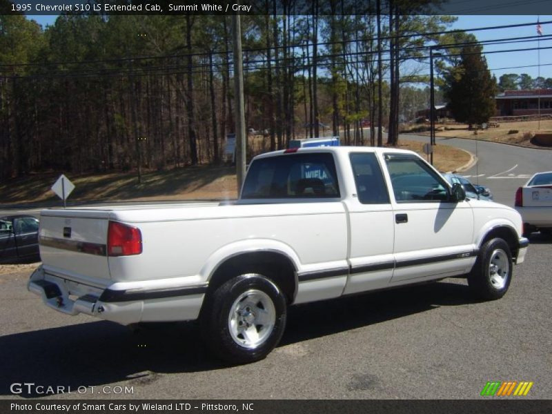 Summit White / Gray 1995 Chevrolet S10 LS Extended Cab