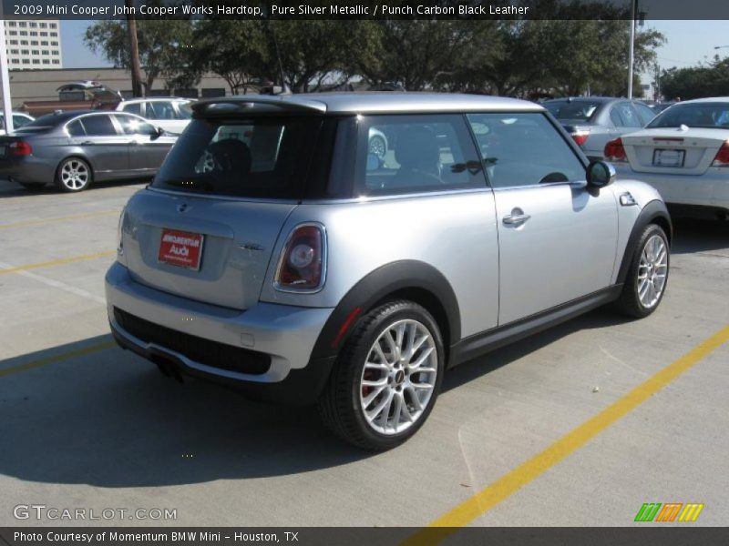 Pure Silver Metallic / Punch Carbon Black Leather 2009 Mini Cooper John Cooper Works Hardtop