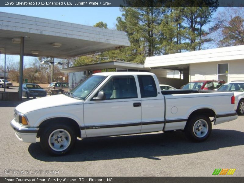 Summit White / Gray 1995 Chevrolet S10 LS Extended Cab