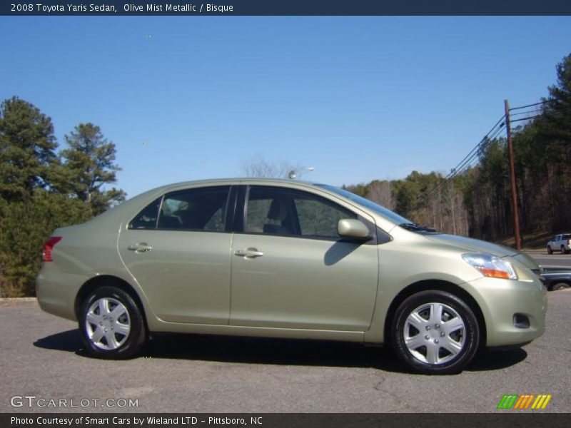 Olive Mist Metallic / Bisque 2008 Toyota Yaris Sedan