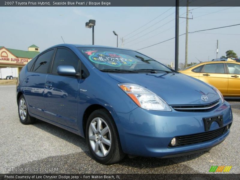 Seaside Blue Pearl / Bisque Beige 2007 Toyota Prius Hybrid