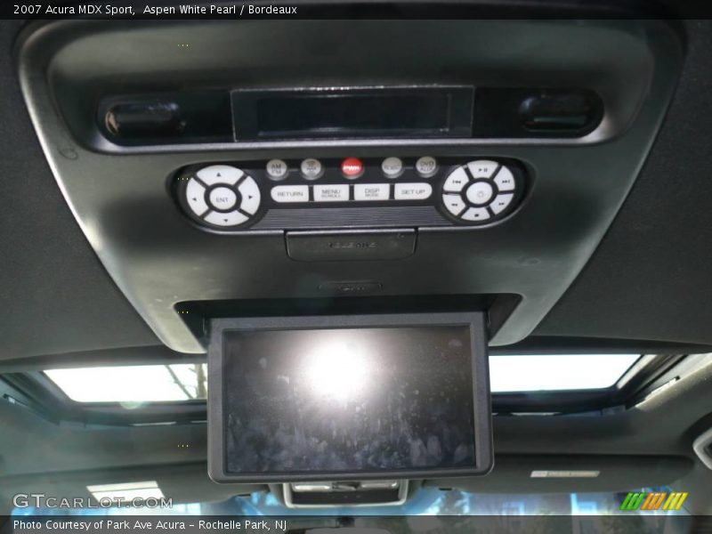 Aspen White Pearl / Bordeaux 2007 Acura MDX Sport