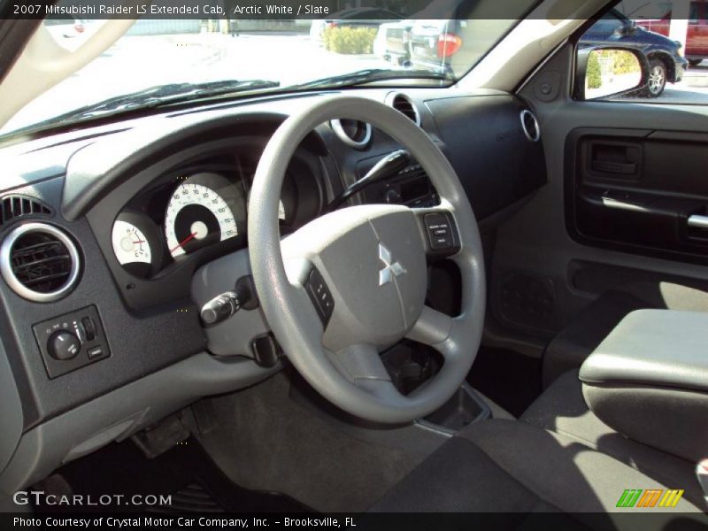 Arctic White / Slate 2007 Mitsubishi Raider LS Extended Cab