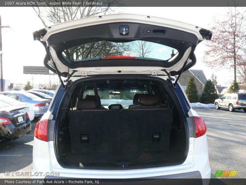 Aspen White Pearl / Bordeaux 2007 Acura MDX Sport