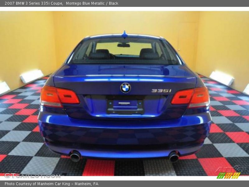 Montego Blue Metallic / Black 2007 BMW 3 Series 335i Coupe