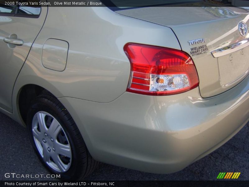 Olive Mist Metallic / Bisque 2008 Toyota Yaris Sedan