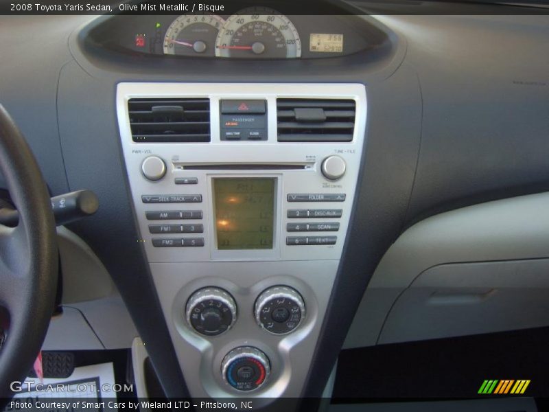 Olive Mist Metallic / Bisque 2008 Toyota Yaris Sedan