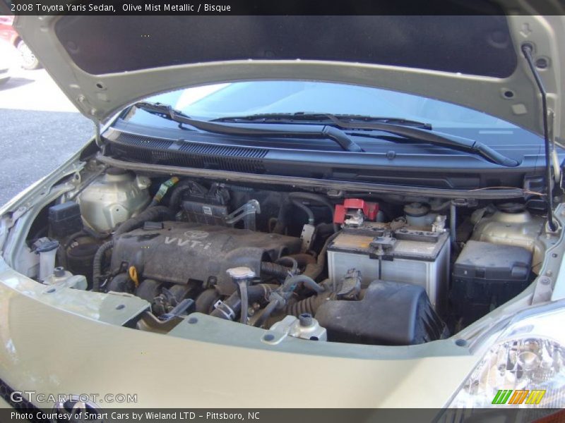 Olive Mist Metallic / Bisque 2008 Toyota Yaris Sedan