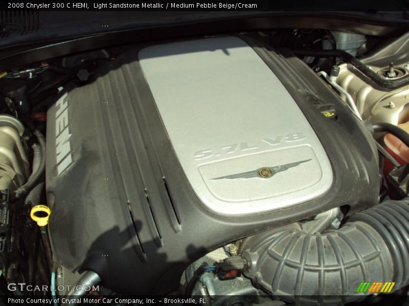 Light Sandstone Metallic / Medium Pebble Beige/Cream 2008 Chrysler 300 C HEMI