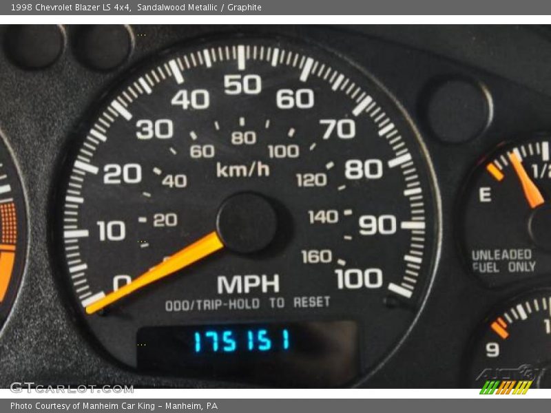 Sandalwood Metallic / Graphite 1998 Chevrolet Blazer LS 4x4