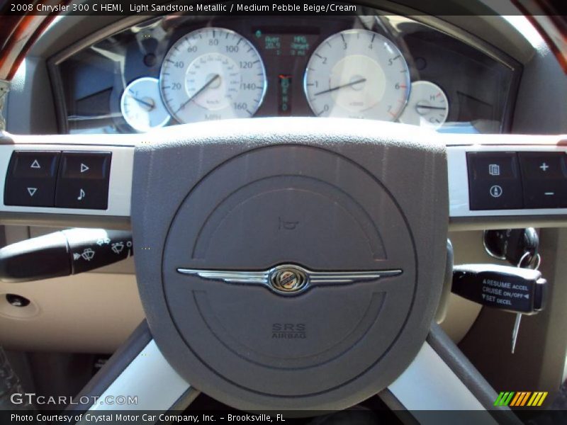 Light Sandstone Metallic / Medium Pebble Beige/Cream 2008 Chrysler 300 C HEMI