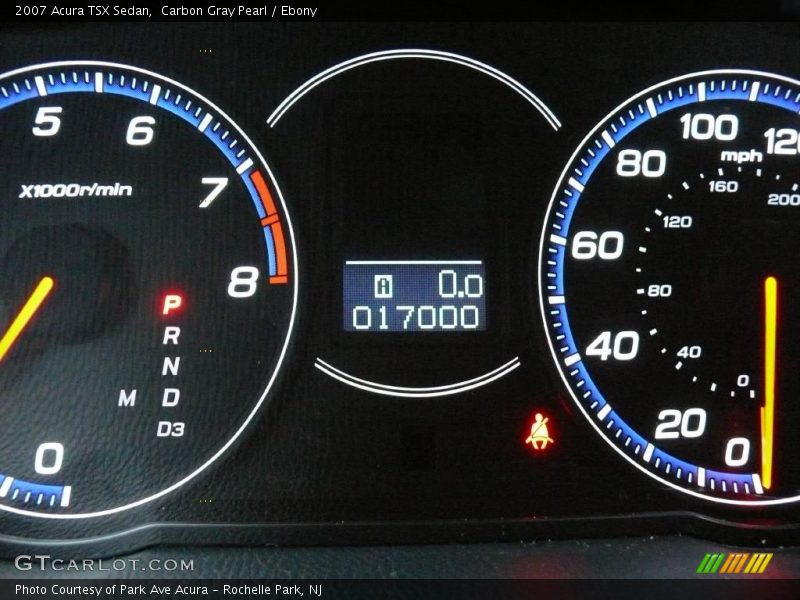 Carbon Gray Pearl / Ebony 2007 Acura TSX Sedan