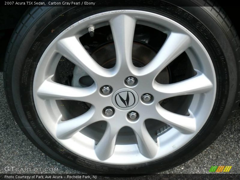 Carbon Gray Pearl / Ebony 2007 Acura TSX Sedan