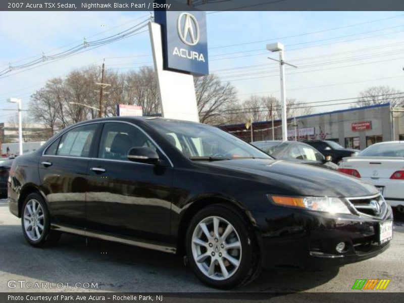 Nighthawk Black Pearl / Ebony 2007 Acura TSX Sedan