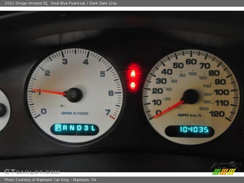 Steel Blue Pearlcoat / Dark Slate Gray 2002 Dodge Intrepid SE