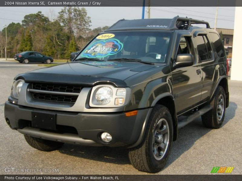 Canteen Metallic Green / Gray 2004 Nissan Xterra SE