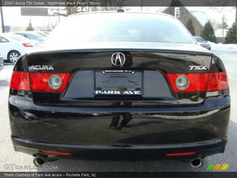 Nighthawk Black Pearl / Ebony 2007 Acura TSX Sedan
