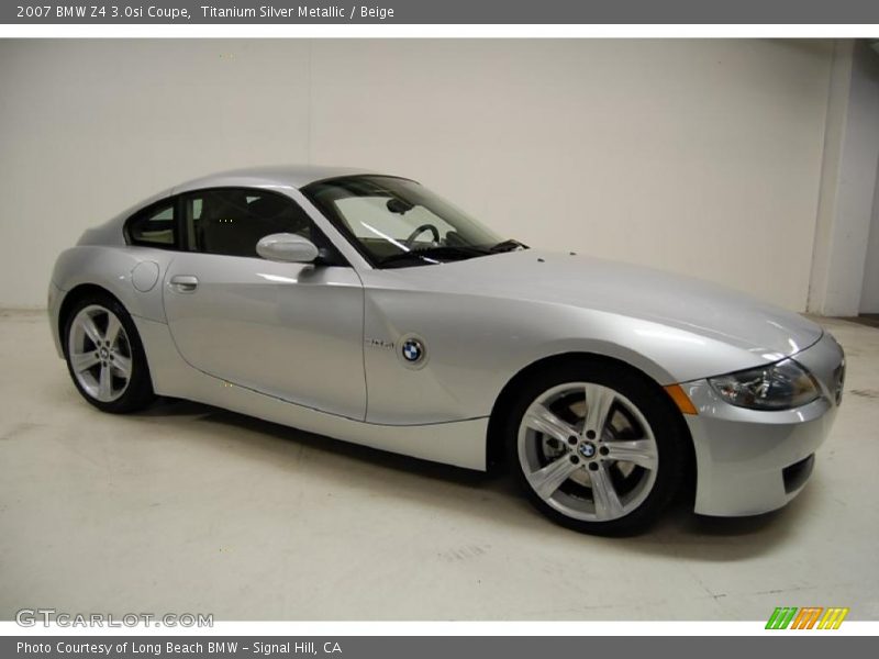 Titanium Silver Metallic / Beige 2007 BMW Z4 3.0si Coupe