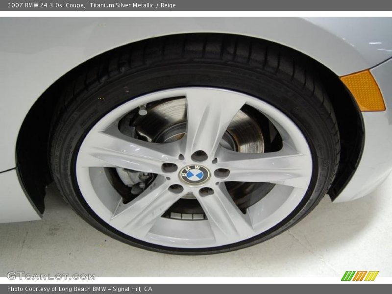 Titanium Silver Metallic / Beige 2007 BMW Z4 3.0si Coupe
