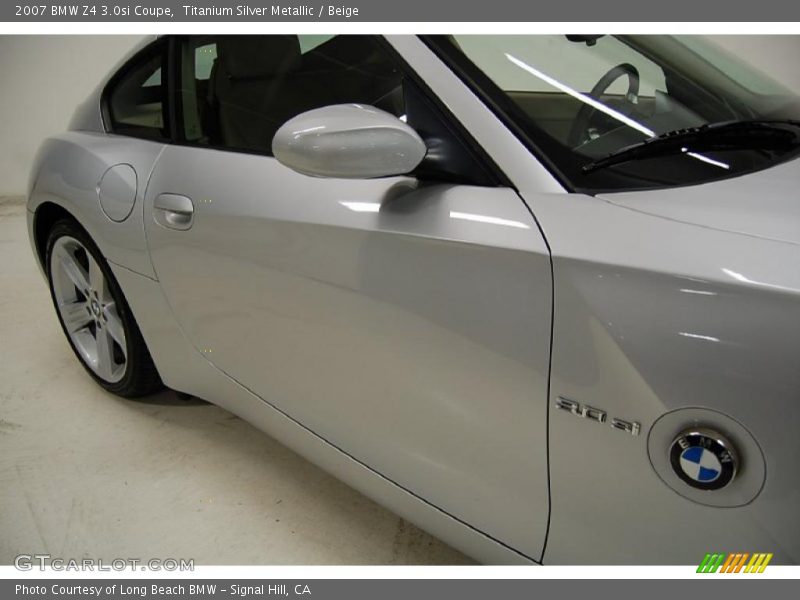 Titanium Silver Metallic / Beige 2007 BMW Z4 3.0si Coupe