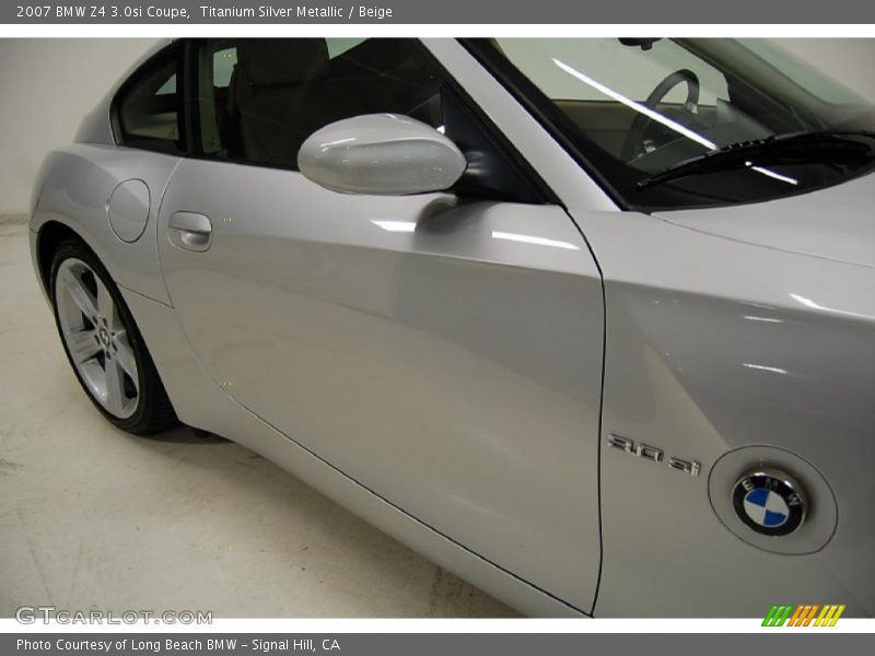 Titanium Silver Metallic / Beige 2007 BMW Z4 3.0si Coupe