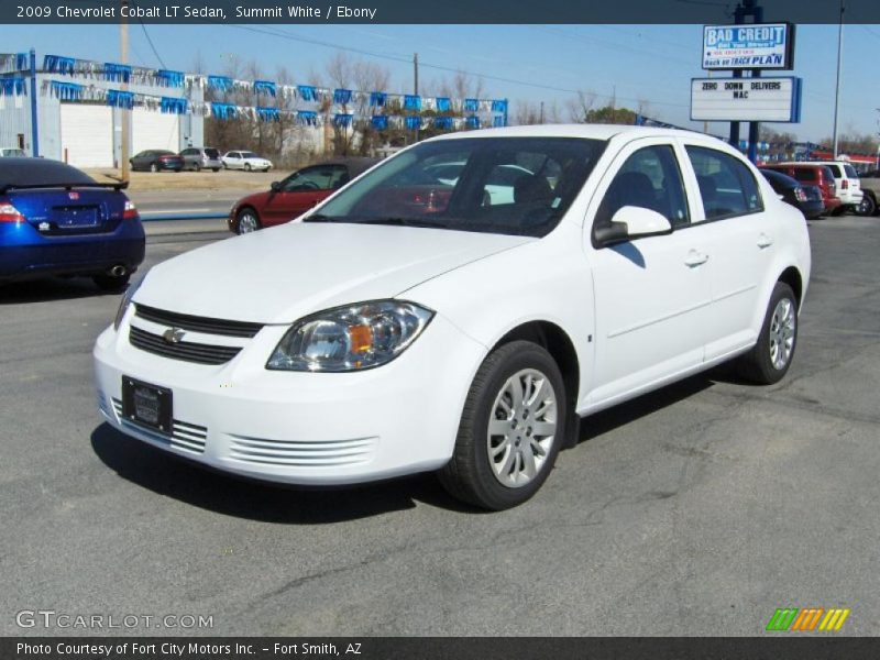 Summit White / Ebony 2009 Chevrolet Cobalt LT Sedan