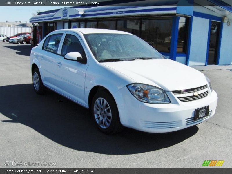 Summit White / Ebony 2009 Chevrolet Cobalt LT Sedan