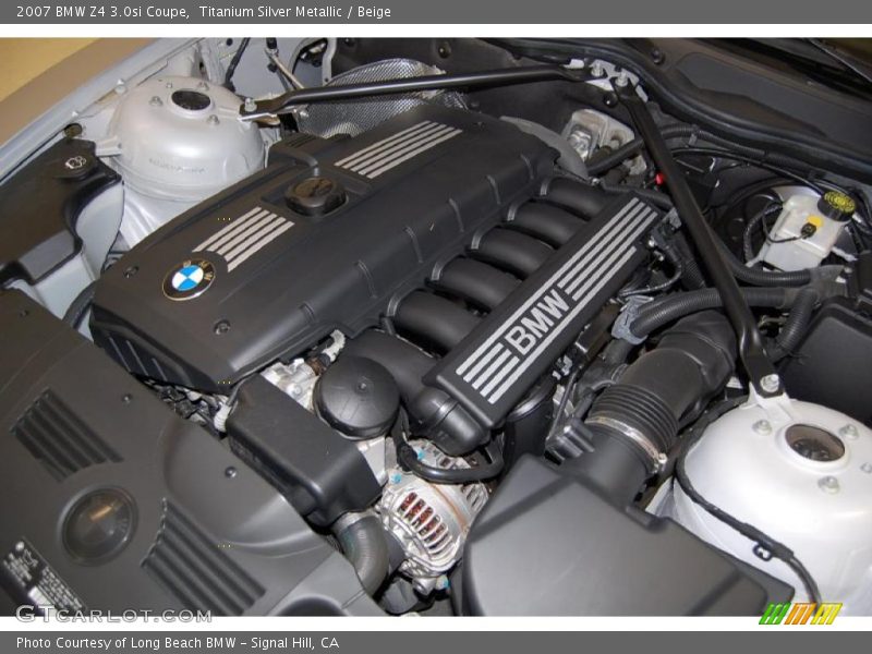 Titanium Silver Metallic / Beige 2007 BMW Z4 3.0si Coupe