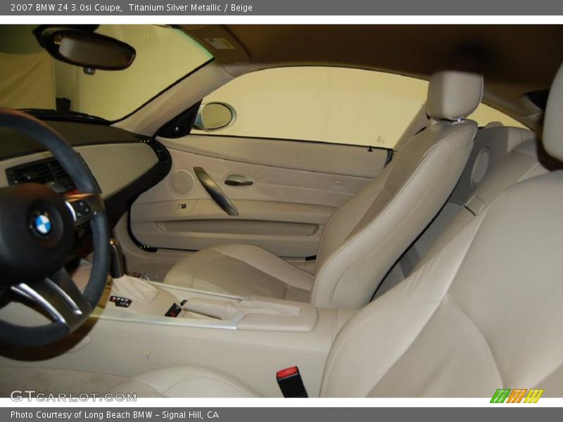 Titanium Silver Metallic / Beige 2007 BMW Z4 3.0si Coupe