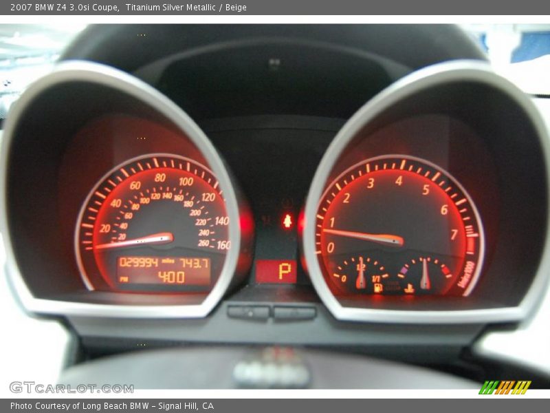 Titanium Silver Metallic / Beige 2007 BMW Z4 3.0si Coupe