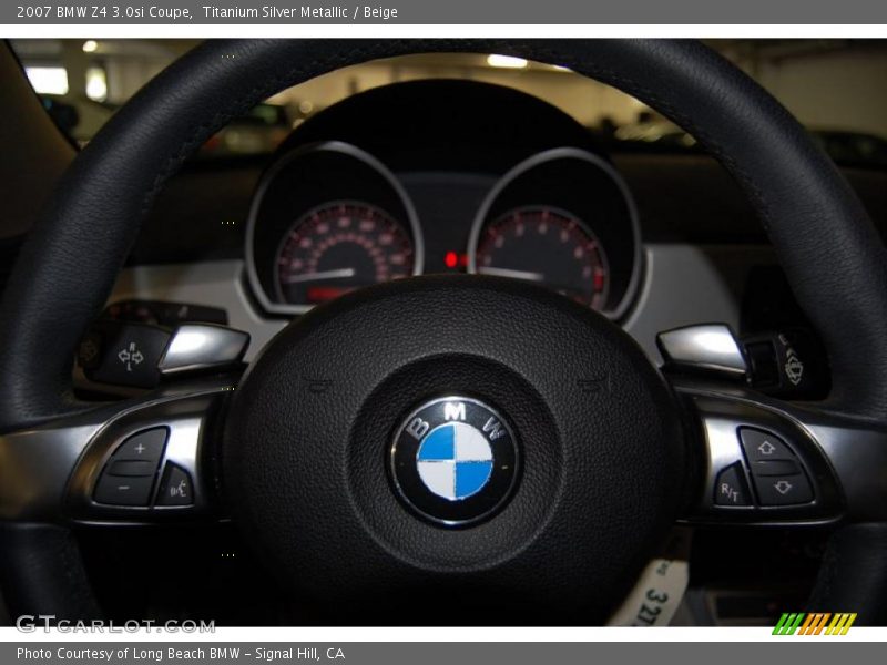 Titanium Silver Metallic / Beige 2007 BMW Z4 3.0si Coupe