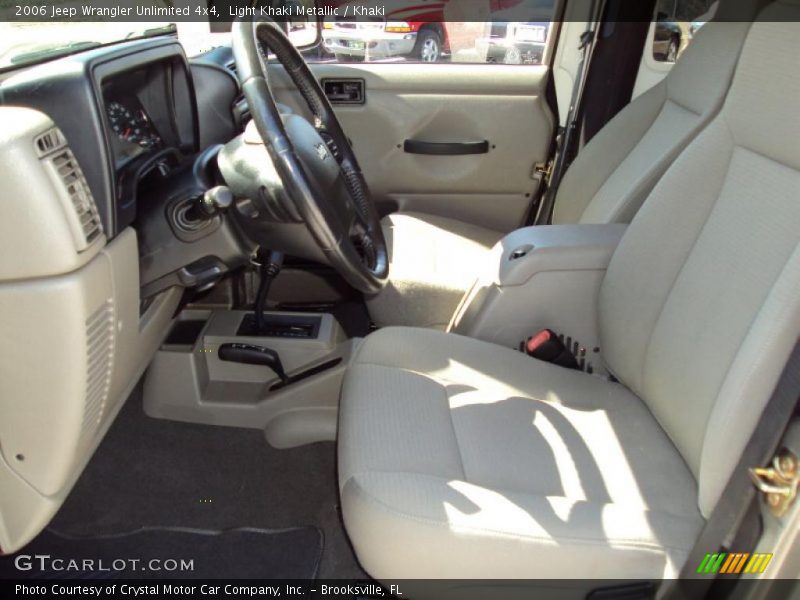 Light Khaki Metallic / Khaki 2006 Jeep Wrangler Unlimited 4x4