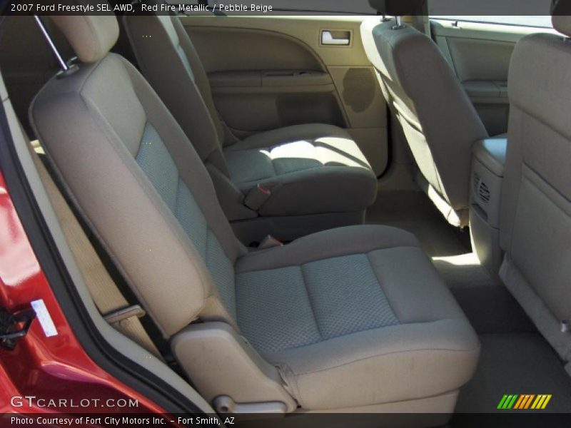 Red Fire Metallic / Pebble Beige 2007 Ford Freestyle SEL AWD