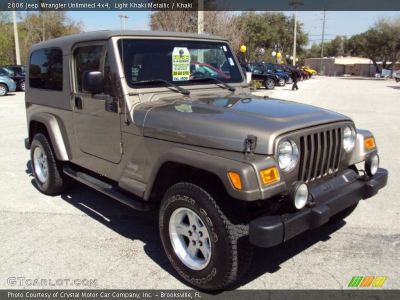 Light Khaki Metallic / Khaki 2006 Jeep Wrangler Unlimited 4x4