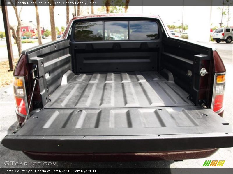 Dark Cherry Pearl / Beige 2008 Honda Ridgeline RTS