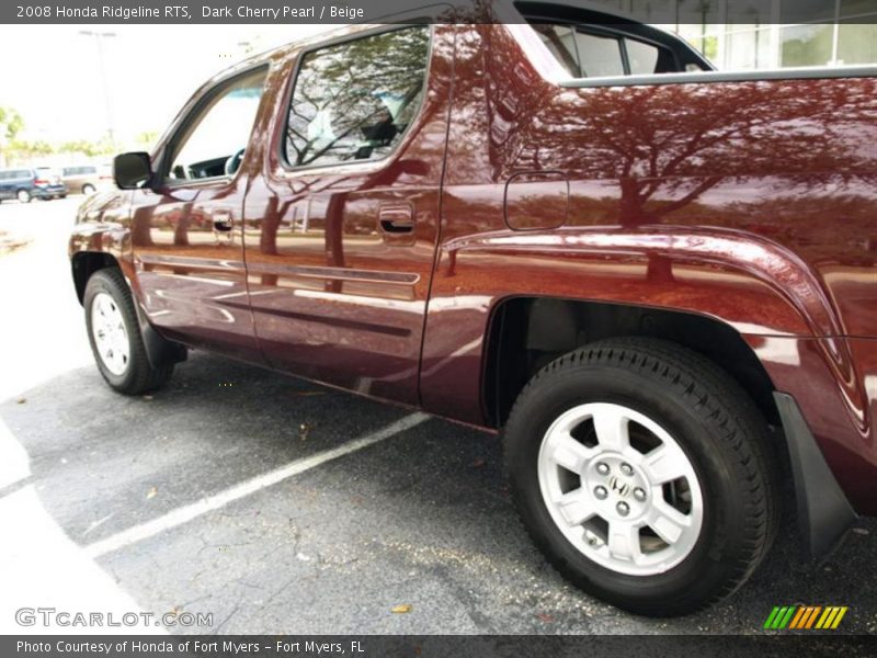 Dark Cherry Pearl / Beige 2008 Honda Ridgeline RTS
