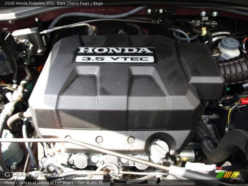 Dark Cherry Pearl / Beige 2008 Honda Ridgeline RTS