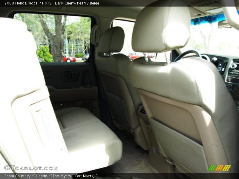 Dark Cherry Pearl / Beige 2008 Honda Ridgeline RTS